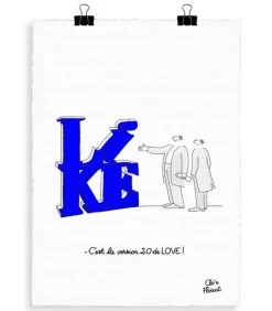 Affiche Clo'E Floirat "Like" 56 X 76 Cm