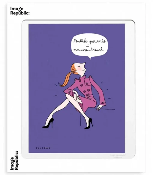 Affiche Soledad Trench 40 X 50 Cm