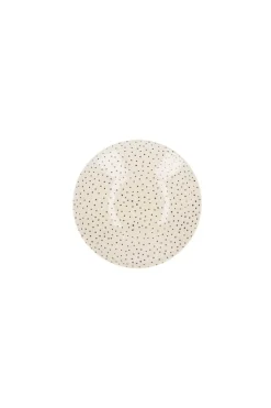 Assiette Creuse En Ceramique "Pois Bleus"