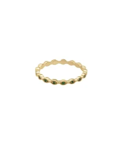 Bague Alliance Multi Mini Oeil Tsavorites