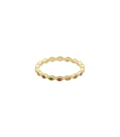 Bague Alliance Multi Mini Oeil Saphirs