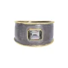 Bague Chevaliere Jaimie Or 14K Et Argent Noirci