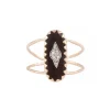 Bague Mahe Noir Et Diamants