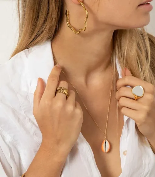 Bague Miki Tressee Doree