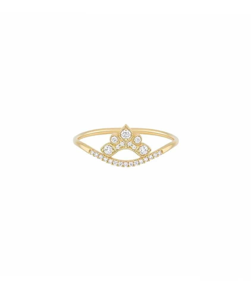 Bague Nude Petit Modele Or Jaune Et Diamants