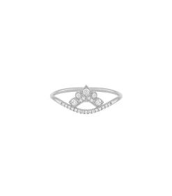 Bague Nude Petit Modele Or Blanc Et Diamants