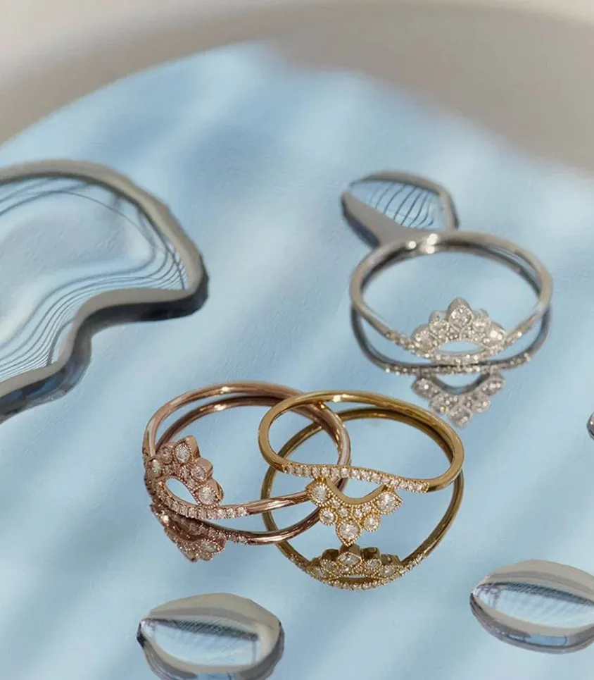 Bague Nude Petit Modele Or Jaune Et Diamants