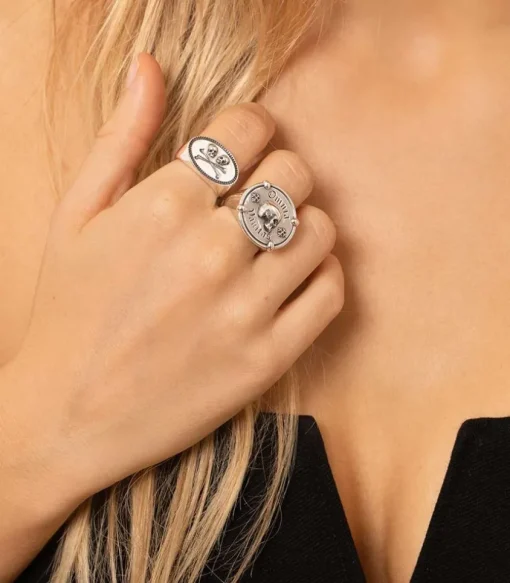 Bague Omnia Vanitas En Argent
