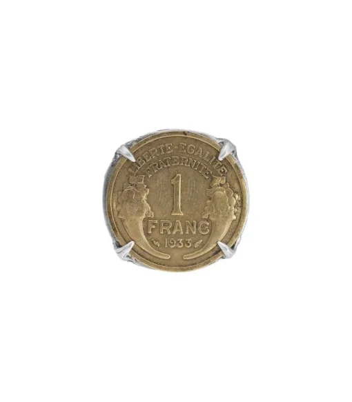 Bague Piece 1 Franc Argent