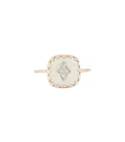 Bague Pierrot Blanc Et Diamants