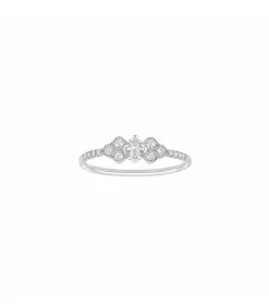 Bague Plein Soleil Petit Modele Or Blanc Et Diamants