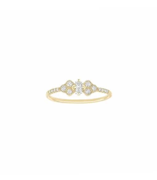 Bague Plein Soleil Petit Modele Or Jaune Et Diamants