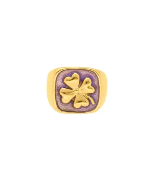 Bague Talisman Trefle