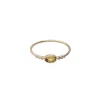 Bague Tourmaline Jaune & Diamants