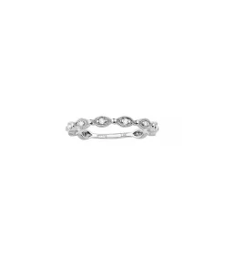 Bague Yasmine Or Blanc