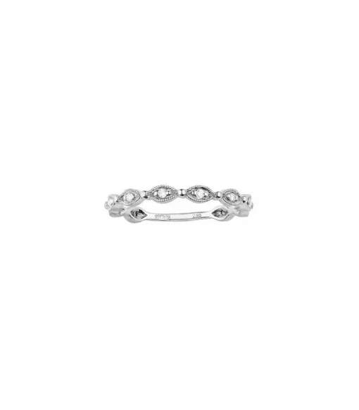 Bague Yasmine Or Blanc