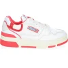 Baskets Clc Blanc Et Rouge
