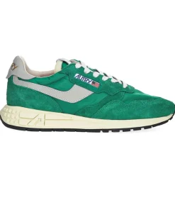 Baskets Homme Reelwind Nylon Et Daim Vert