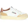 Baskets Homme Super Vintage Low Blanc Et Cafe