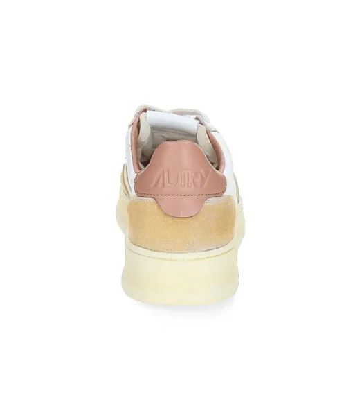 Baskets Homme Super Vintage Low Blanc Et Cafe