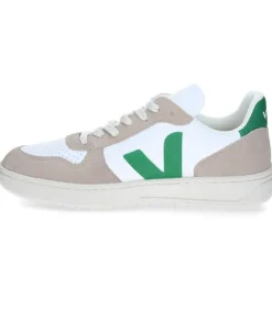 Baskets Homme V-10 Chromefree Leather White Emeraude Sahara