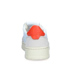Baskets Low Leather White/Orange