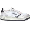 Baskets Medalist Low Super Vintage En Mesh Et Daim Blanc Et Or