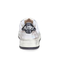 Baskets Medalist Low Super Vintage En Mesh Et Daim Blanc Et Or