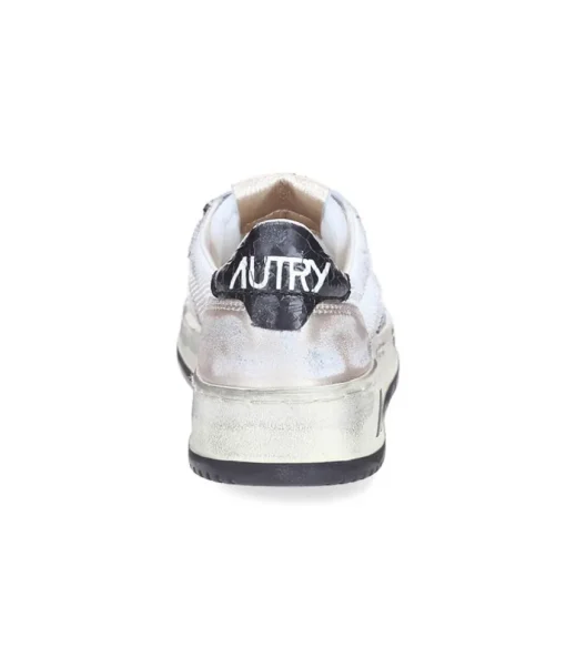 Baskets Medalist Low Super Vintage En Mesh Et Daim Blanc Et Or