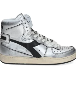 Baskets Mi Silver Used Argento/Nero