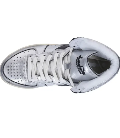 Baskets Mi Silver Used Argento/Nero