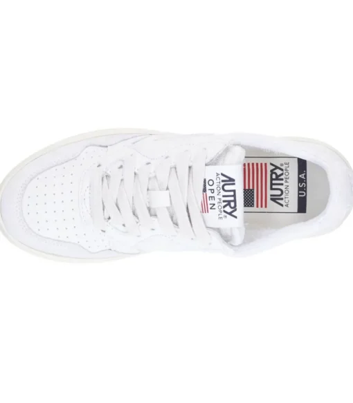 Baskets Open Low Leat White