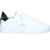 Baskets Purestar Cuir Blanc Noir