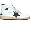 Baskets Sky-Star Cuir Blanc Etoile Noire