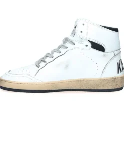 Baskets Sky-Star Cuir Blanc Etoile Noire