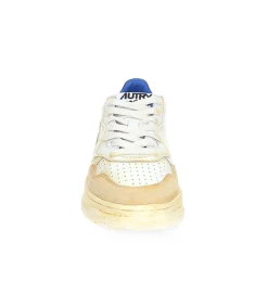 Baskets Super Vintage Low Blanc Et Bleu