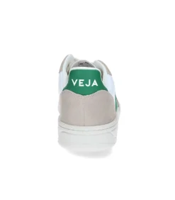 Baskets V-10 Chromefree Leather White Emeraude Sahara