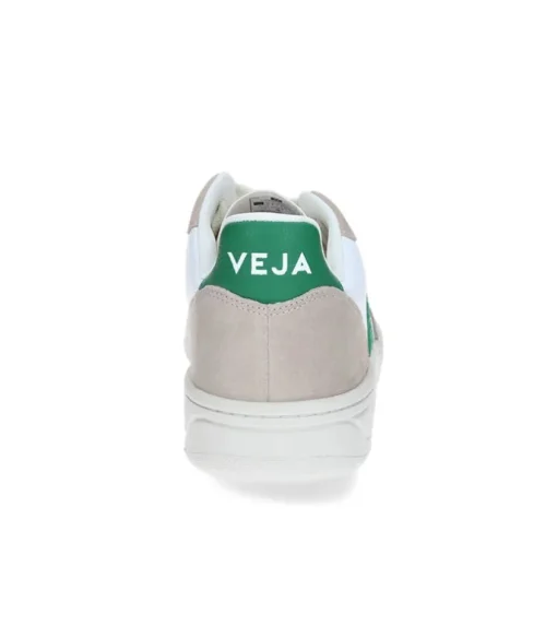 Baskets V-10 Chromefree Leather White Emeraude Sahara