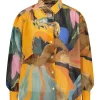 Blouse Manches Ballons Dancing Wood Orange