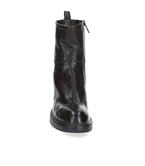 Boots Avec Empiecements En Cuir Kaki
