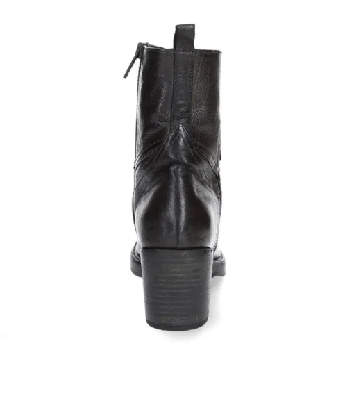 Boots Avec Empiecements En Cuir Kaki