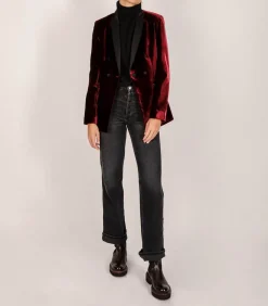 Boots Chelsea Monastero En Cuir Bordeaux