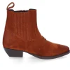 Boots En Cuir Suede Rose Seter