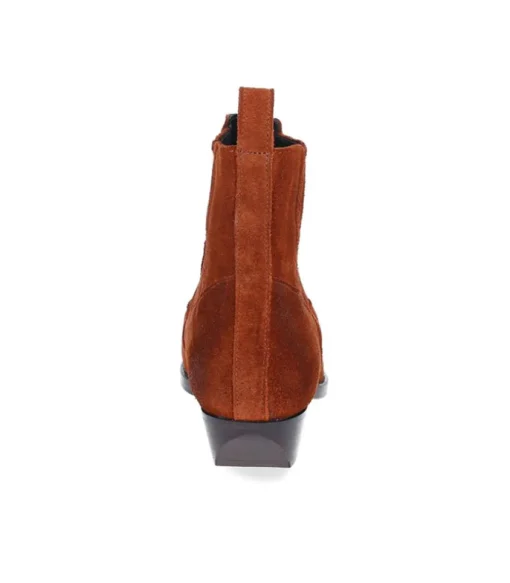 Boots En Cuir Suede Rose Seter