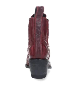 Boots Gaucho Long Stitch Cherry Red