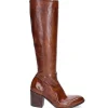 Bottes Hautes En Cuir Cognac
