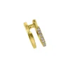 Boucle D'Oreille Double Creole Or Et Diamants
