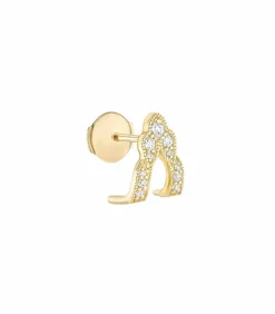 Boucle D'Oreille Metropolis Or Jaune Et Diamants