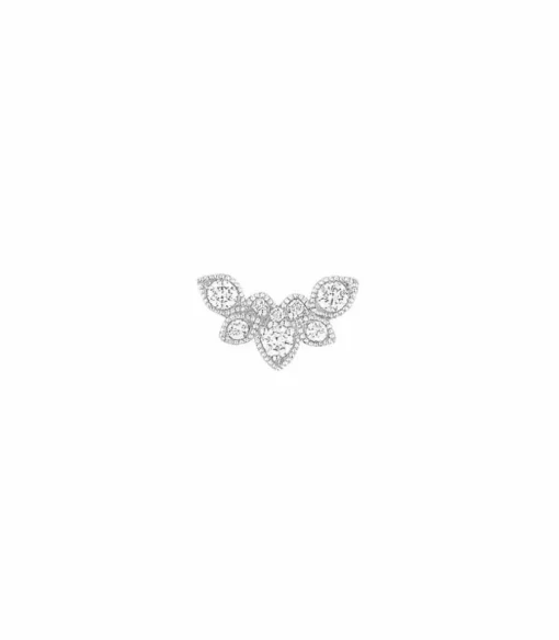 Boucle D'Oreille Nude Or Blanc Et Diamants