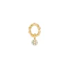 Boucle D'Oreille Puce Dunaway Or Jaune Et Diamants